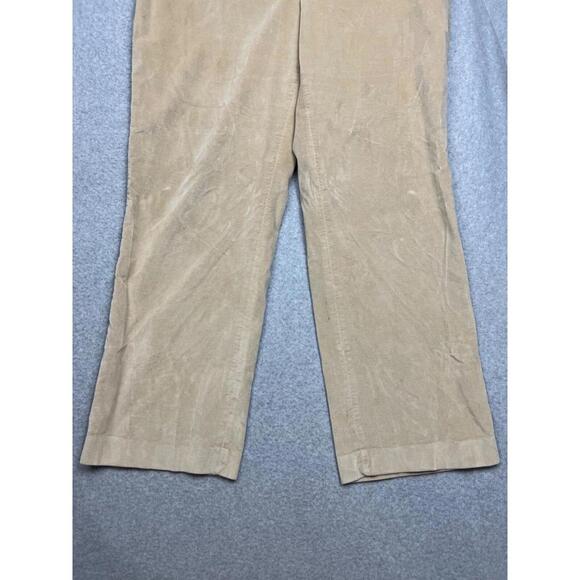 Talbots Corduroy Straight Leg Chino Pants Womens Petite 16 Casual Khaki - Picture 4 of 12